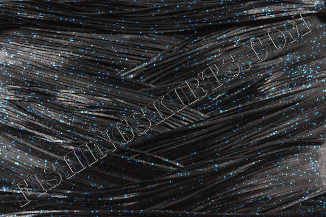 Black Blue Glitter