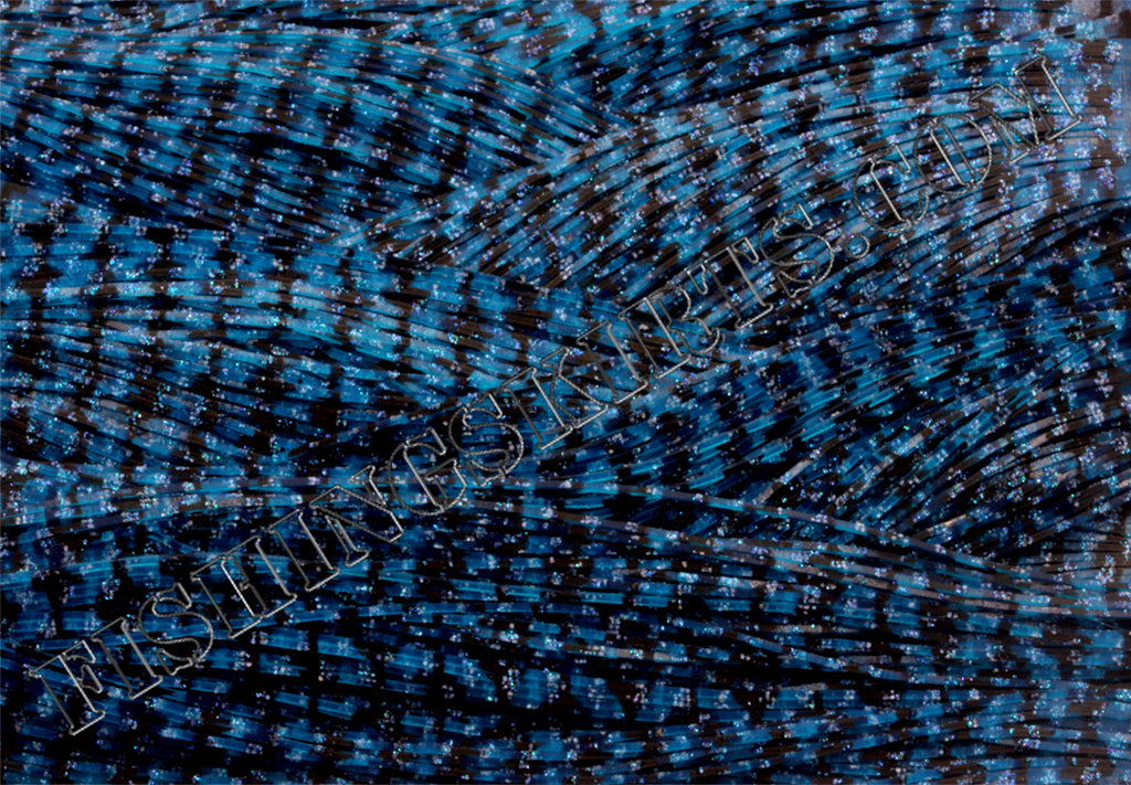 Blue Barbed Wire Blue Glitter Scale