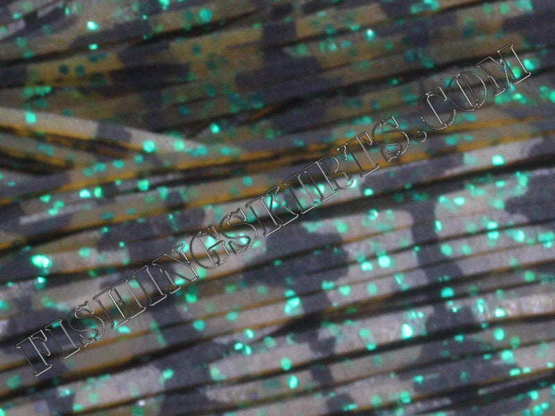 Grassy Pumpkin Barbed Wire Green Glitter