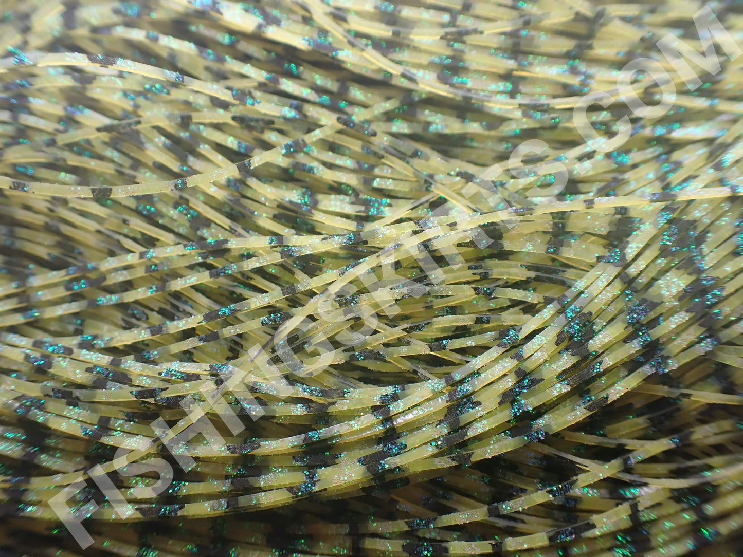 Natural Chartreuse Barbed Wire Green Glitter