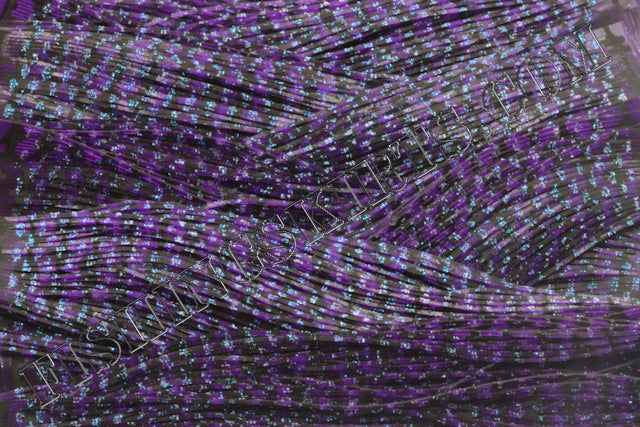 Purple Barbed Wire Blue Glitter