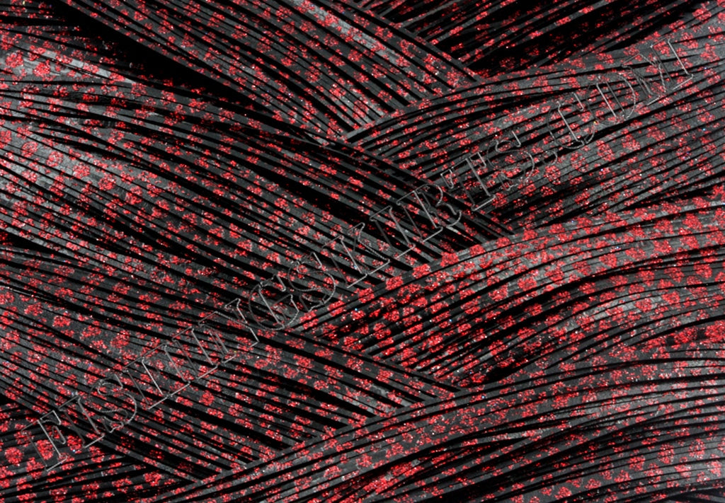 Black Red Glitter Scale
