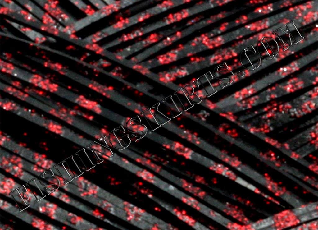 Black Red Glitter Scale