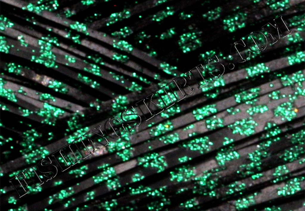 Black Green Glitter Scale