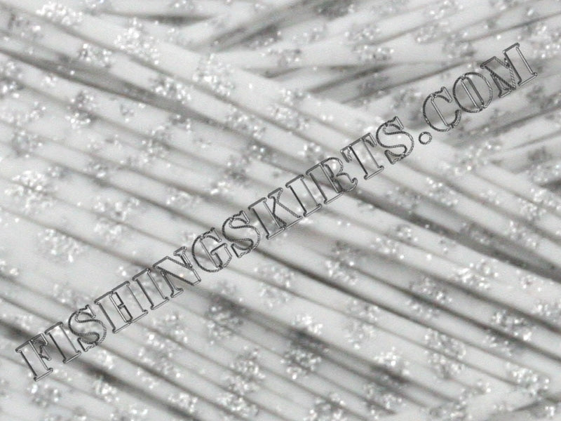 White Silver Glitter Scale