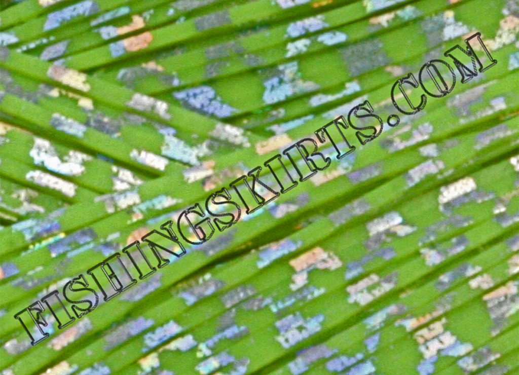 Bright Green Chartreuse Silver Chrome Fish Scale