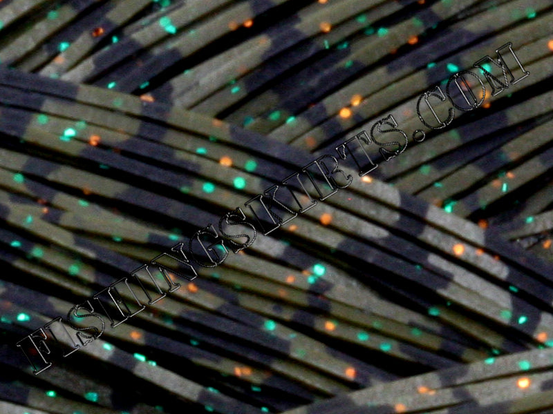 Green Pumpkin Barbed Wired Green and Orange Glitter