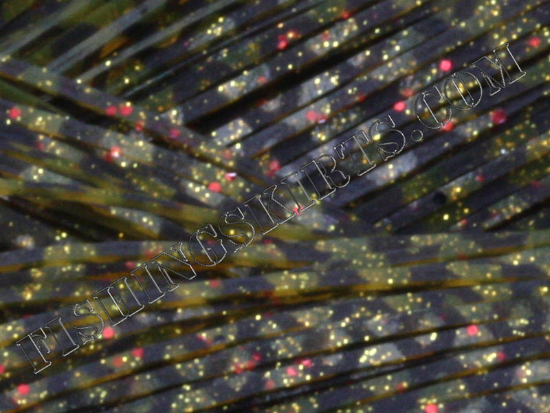 Pumpkin Fish Scale Red & Gold Glitter