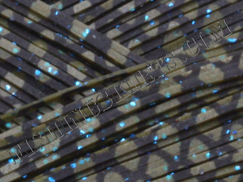 green pumpkin fish scale blue glitter