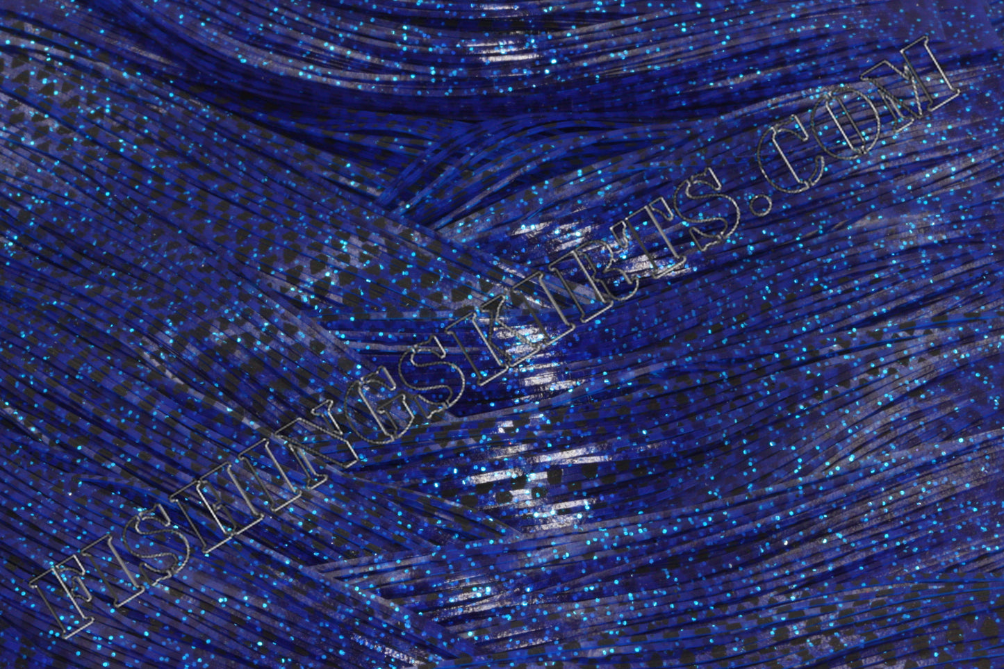 Blue Blue Glitter Black Fish Scale