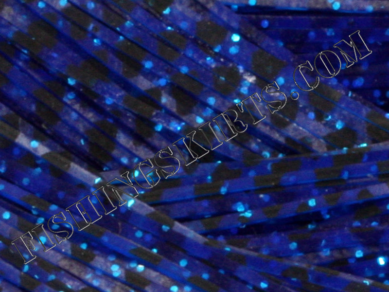 Blue Blue Glitter Black Fish Scale