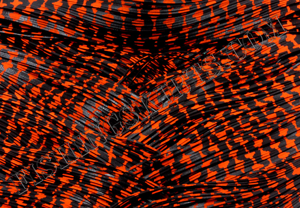 black orange crustation bw