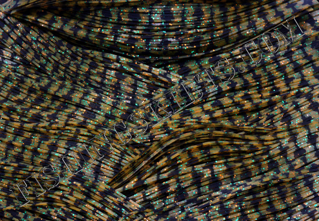 Pumpkin Barbed Wire Green & Orange Glitter