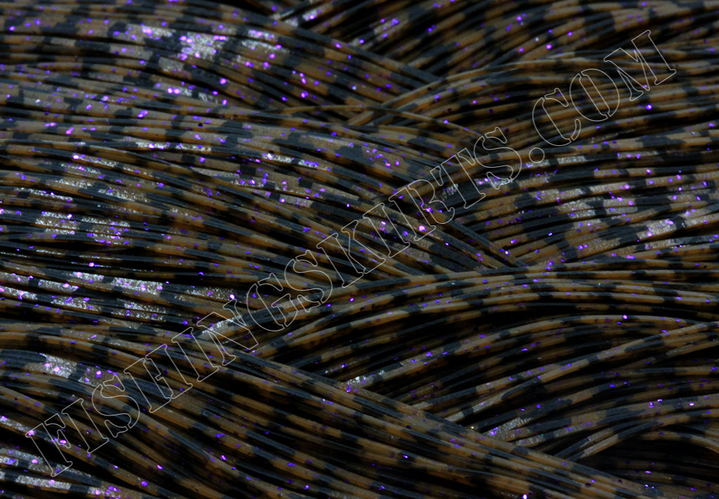 Dark Pumpkin Barbed Wire Purple Glitter