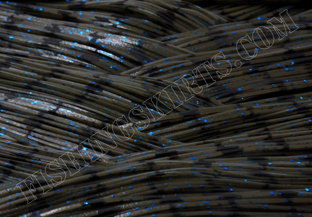 Army Green Pumpkin Half Wired Blue Glitter