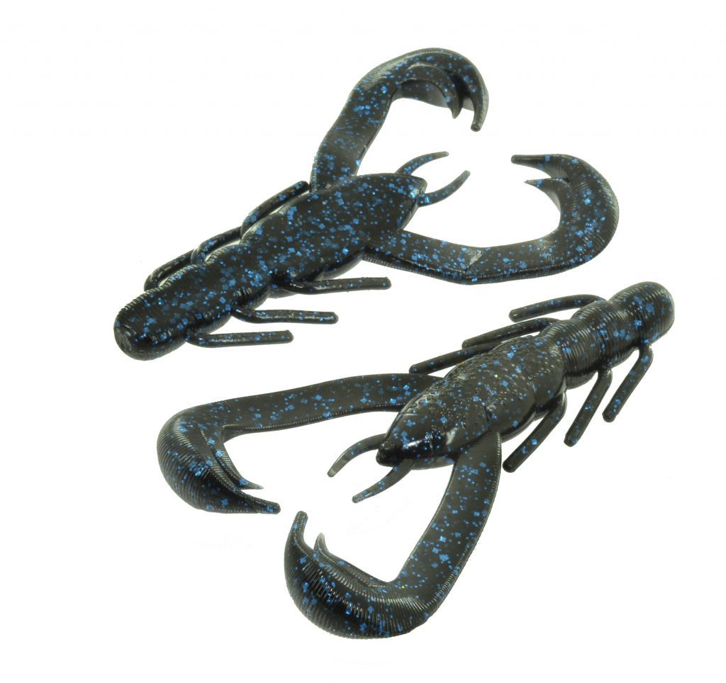 V&M Wild Craw Black Blue Glitter 4" 7pk
