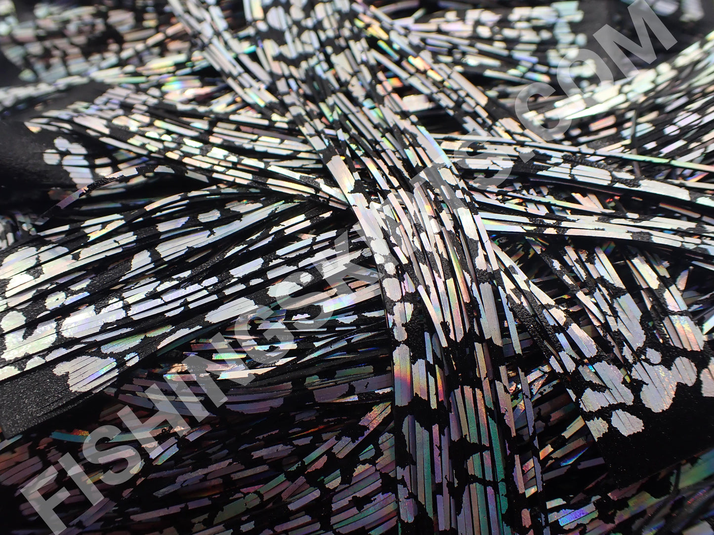 Black Silver Holographic Chrome