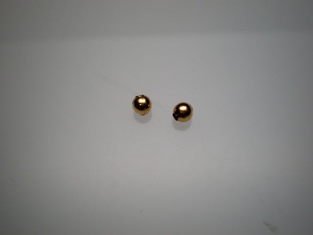 gold hollow beads 100 pack
