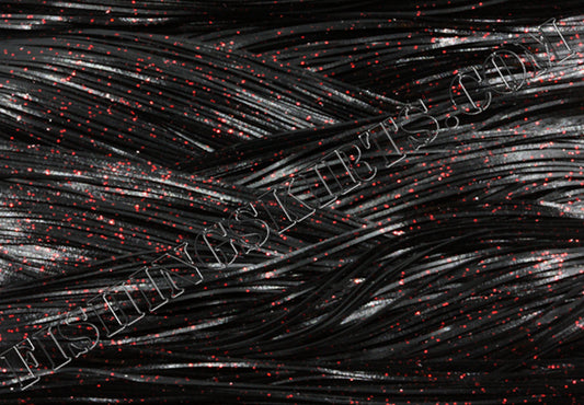 Black Red Glitter