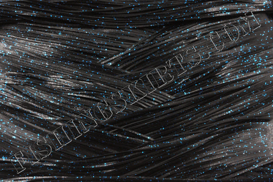Black Blue Glitter