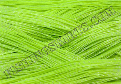 Bright Chartreuse Silver Glitter Scale