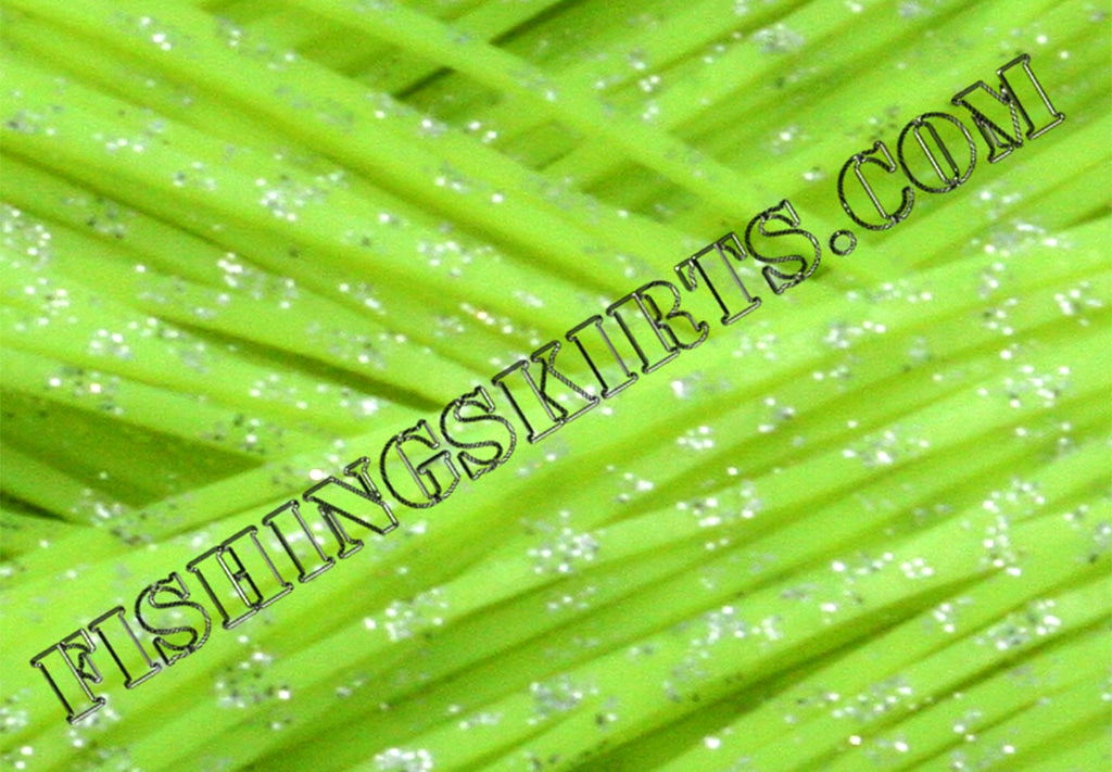 Bright Chartreuse Silver Glitter Scale