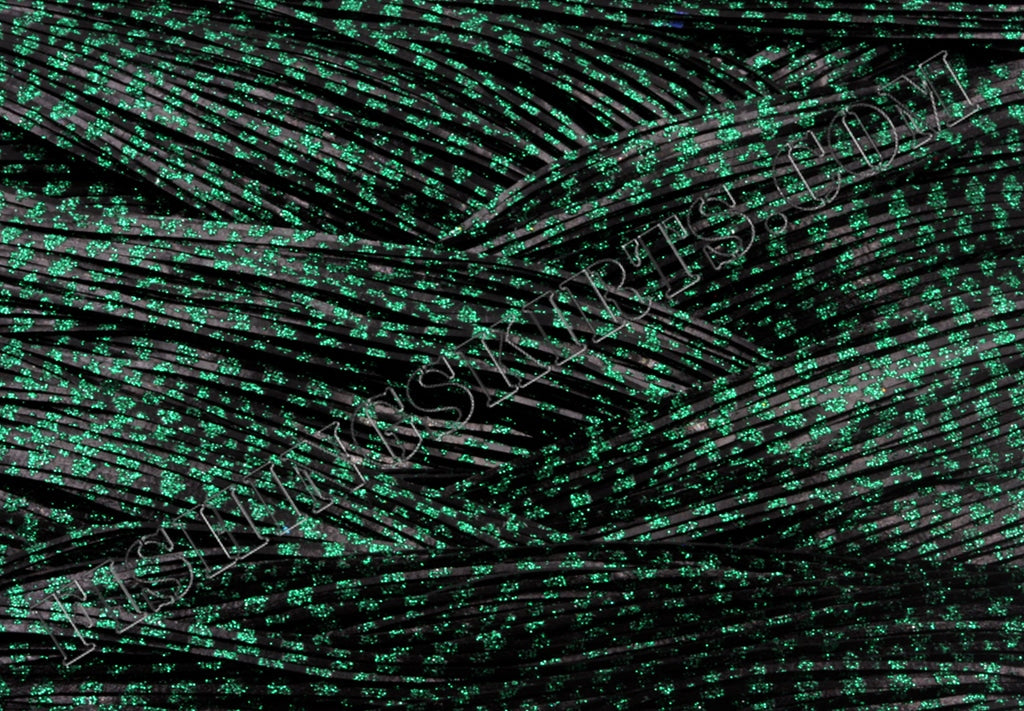 Black Green Glitter Scale