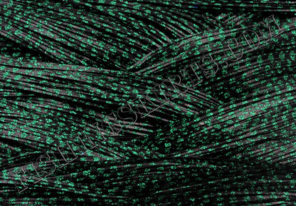 Black Green Glitter Scale