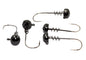 BOSS Screw Cap Jig Head Black 5 pk
