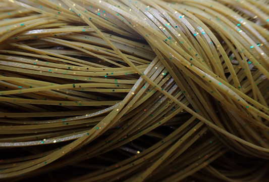 Grassy Pumpkin Green & Gold Glitter