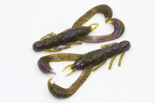 V&M Wild Craw Jr. Green Pumpkin Purple Haze 8pk