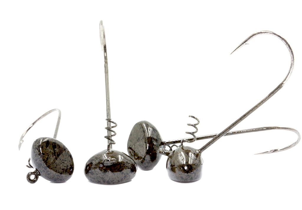 BOSS shakey head dark green pumpkin 5 pack