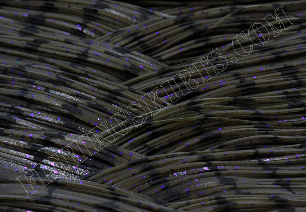 Army Green Pumpkin Half Wired Purple Glitter