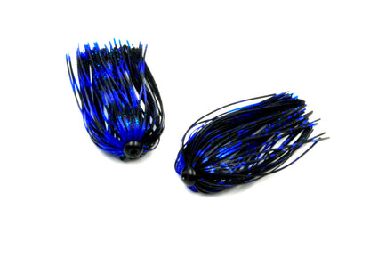 BOSS Invader Series Punch Skirts, Black Blue Chrome 2pk.