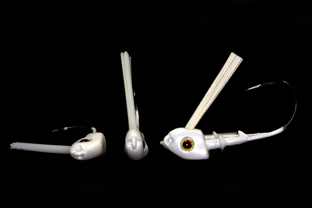 BOSS swim jig white 4 pack