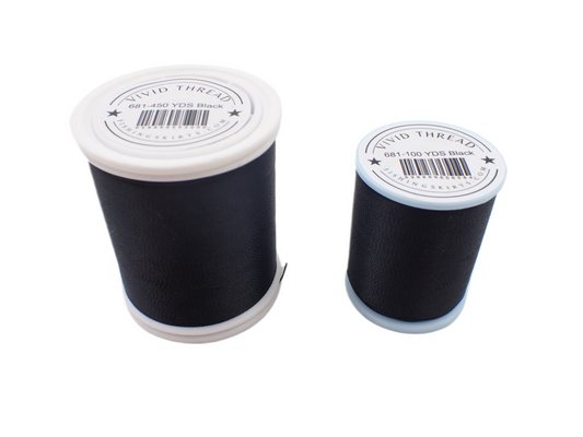 Vivid Jig Tying Thread Black Size D