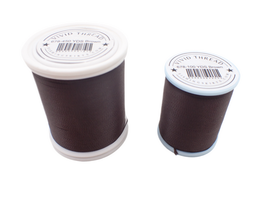 Vivid Jig Tying Thread Brown Size D