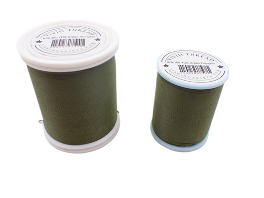 Vivid Jig Tying Thread Green Pumpkin Size D