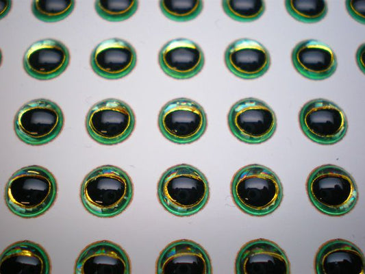 BOSS 100 pack Fish Eye natural green gold ring