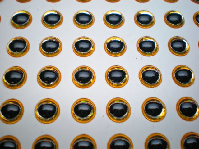 BOSS 100 pack Fish Eye gold silver ring
