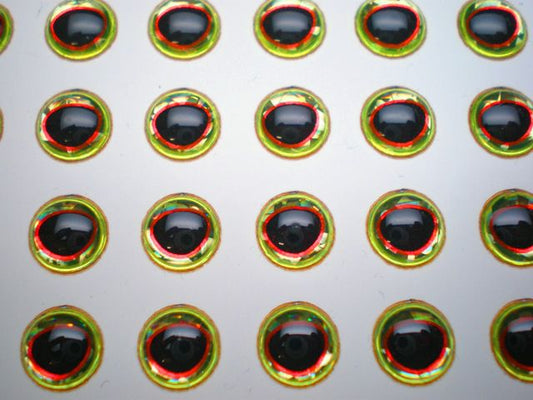 BOSS 100 pack Fish Eye chartreuse red ring