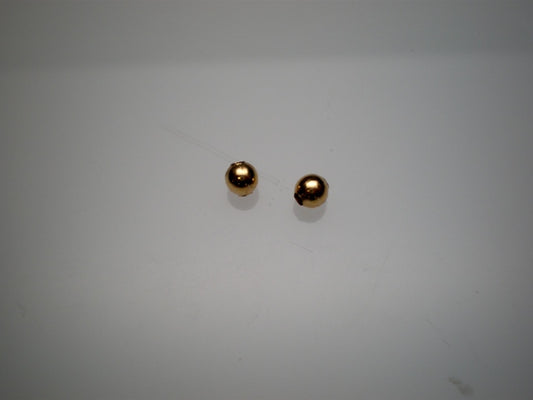 gold hollow beads  100 pack
