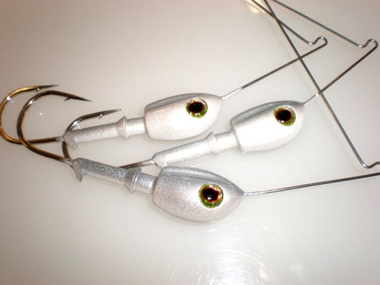 BOSS Shad Head Spinner Bait natural shad 2 pack